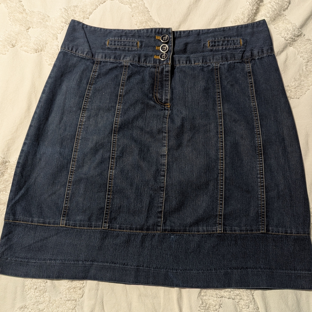 Denim Skirt in Classic Blue